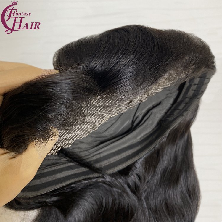 FH Preplucked Glueless Human Hair Wigs Wear and Go Lace Front Body Wave 5x5 Lace Closure Wig