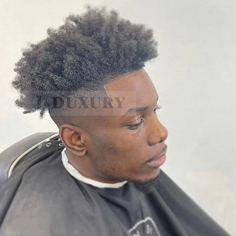 8x10 Human Hair Toupee Human Hair Wigs Pixie Cut Afro Toupee Men Full Lace Toupee Short Brazilian Hair for Black Transparent