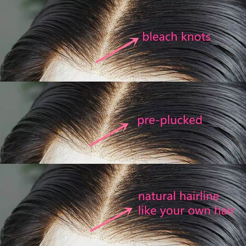 Human Hair Pre Plucked Glueless Lace Closure Wigs Brazilian Human Hair Wigs for Black Women Body Wave Lace Front Wigs