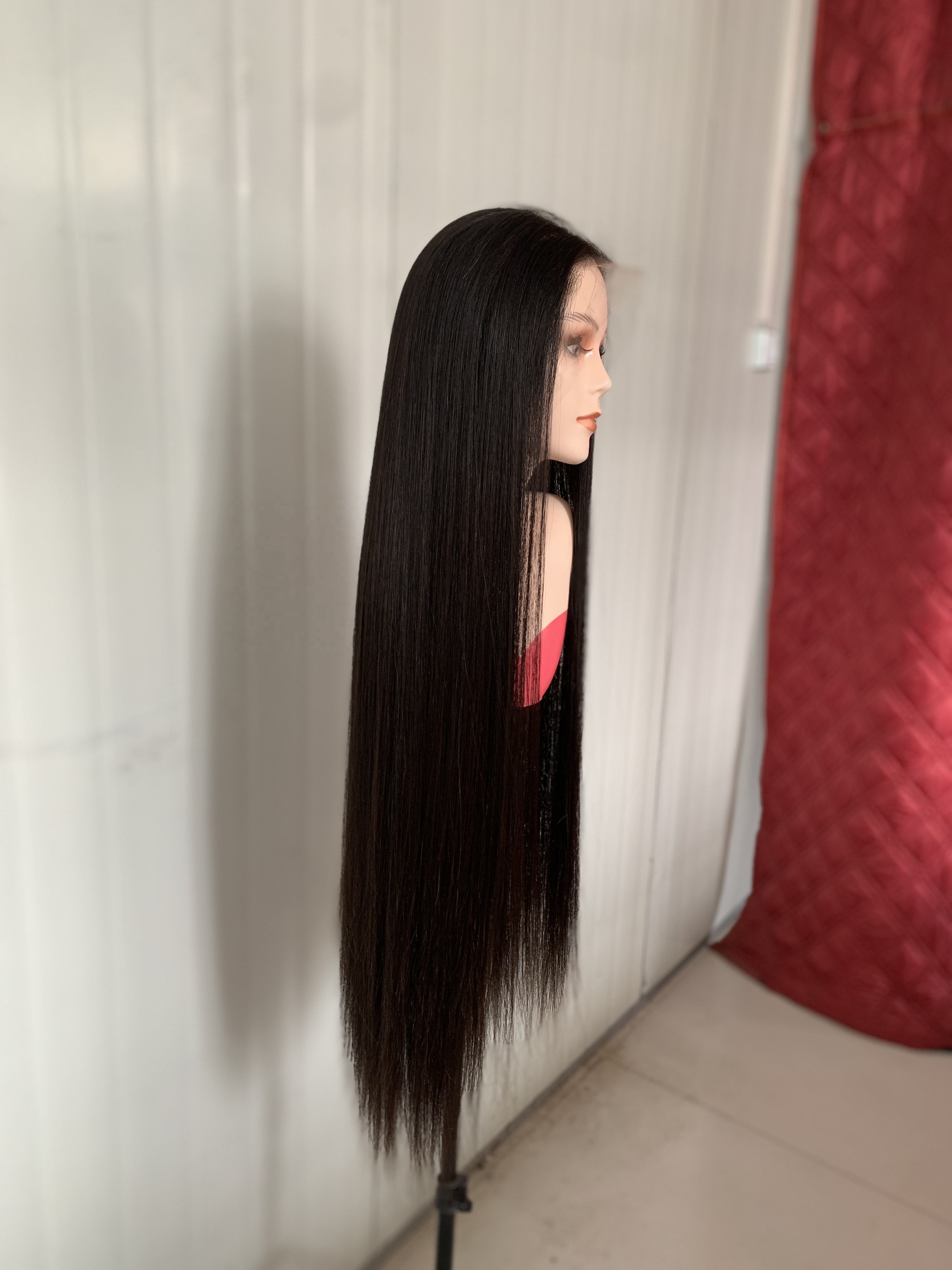 38 Inch Human Hair Wigs Glueless Full Lace Wigs Raw Cuticle Aligned Hair Unprocessed Lace Front Wig