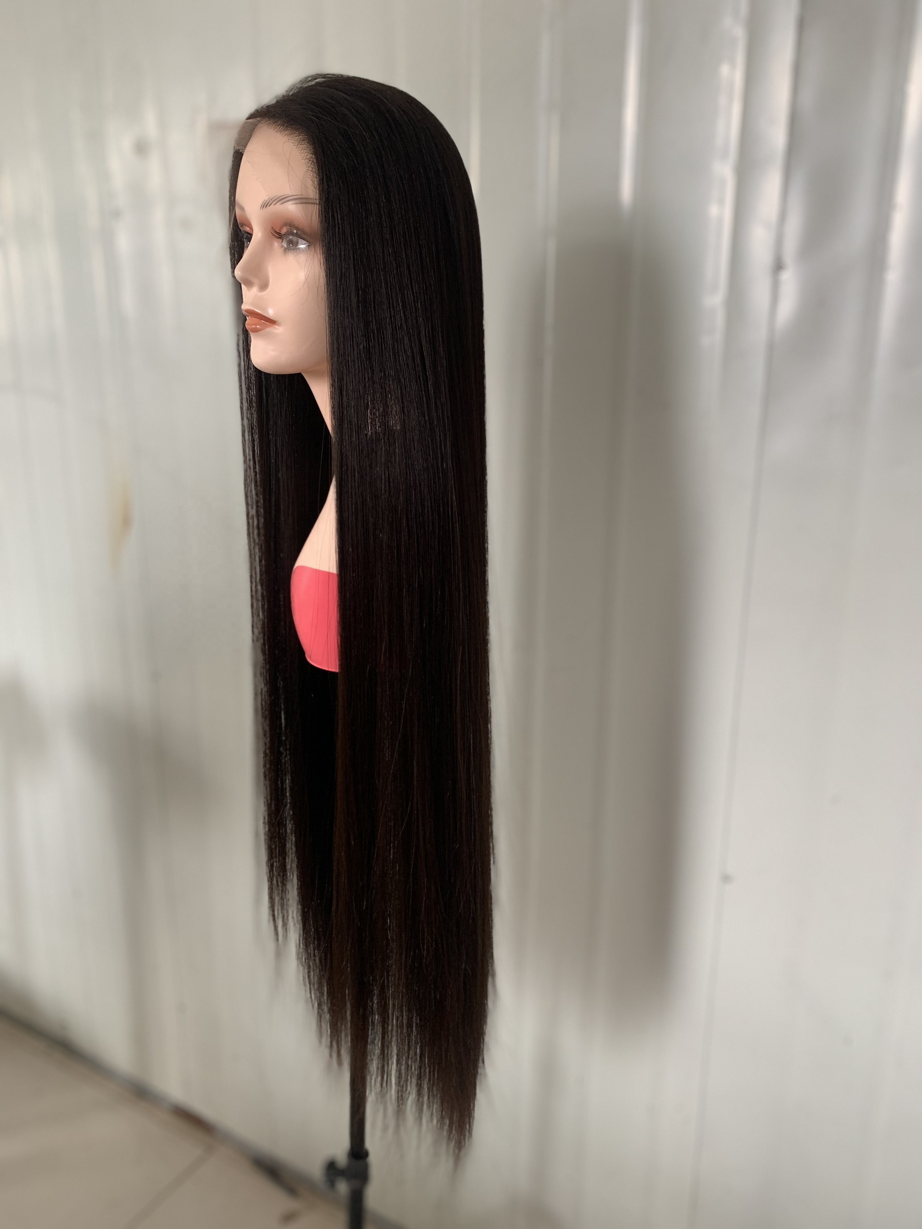 38 Inch Human Hair Wigs Glueless Full Lace Wigs Raw Cuticle Aligned Hair Unprocessed Lace Front Wig