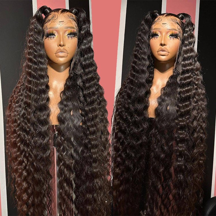 Loose deep Wave Lace Front Human Hair Wigs for Black Women glueless Full Hd Frontal Wig Human Peruvian Hair Wigs