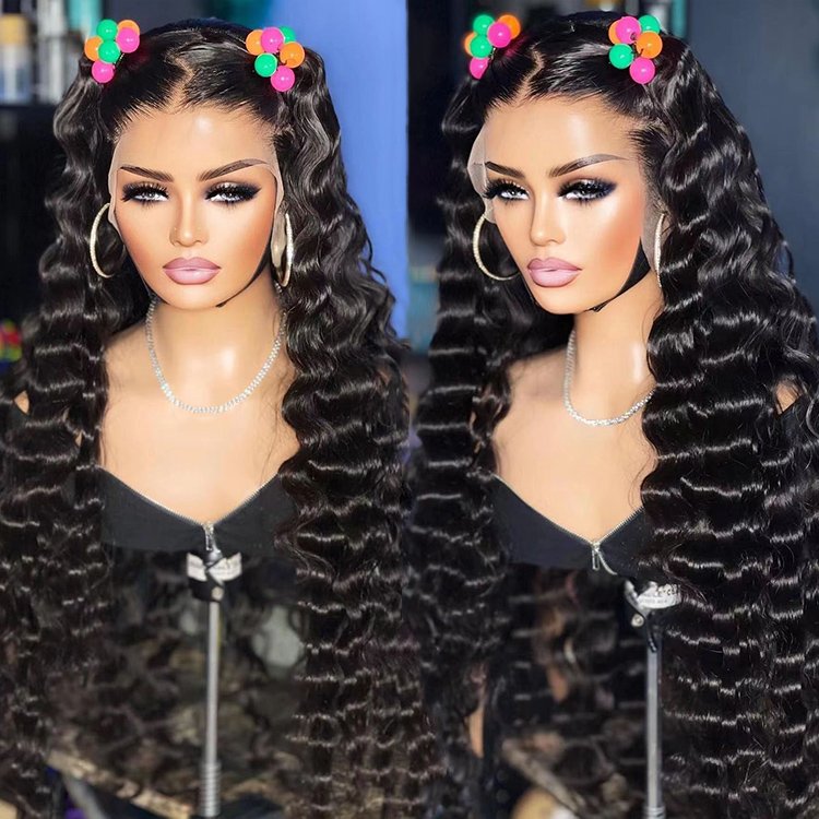 Loose deep Wave Lace Front Human Hair Wigs for Black Women glueless Full Hd Frontal Wig Human Peruvian Hair Wigs