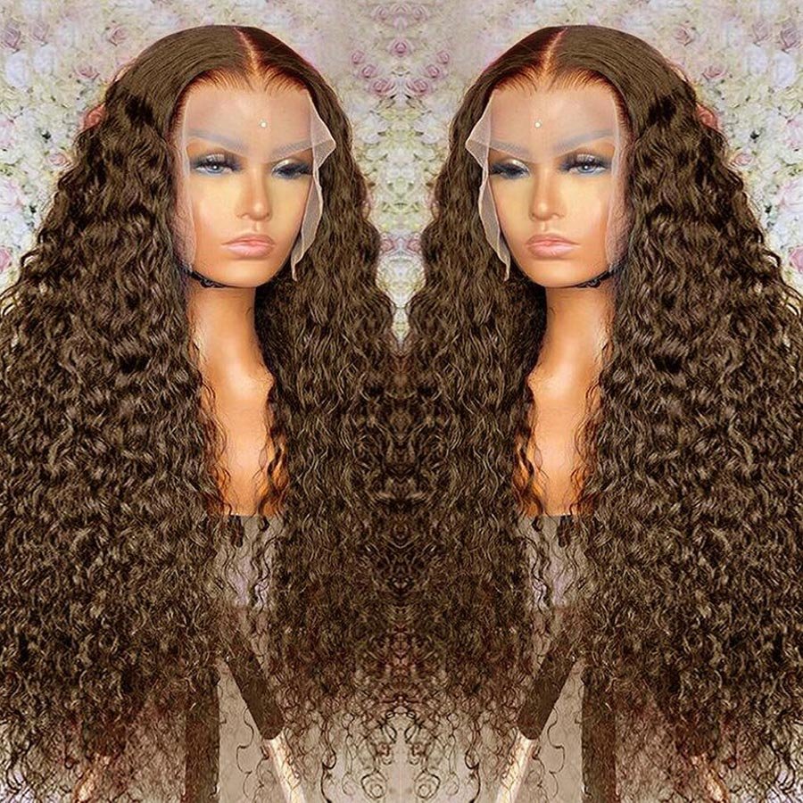 250 Density Transparent Glueless Full Hd Lace Wigs,highlight kinky curly Hair Wigs, Raw Remy 13X4 Lace Front Human Hair Wigs