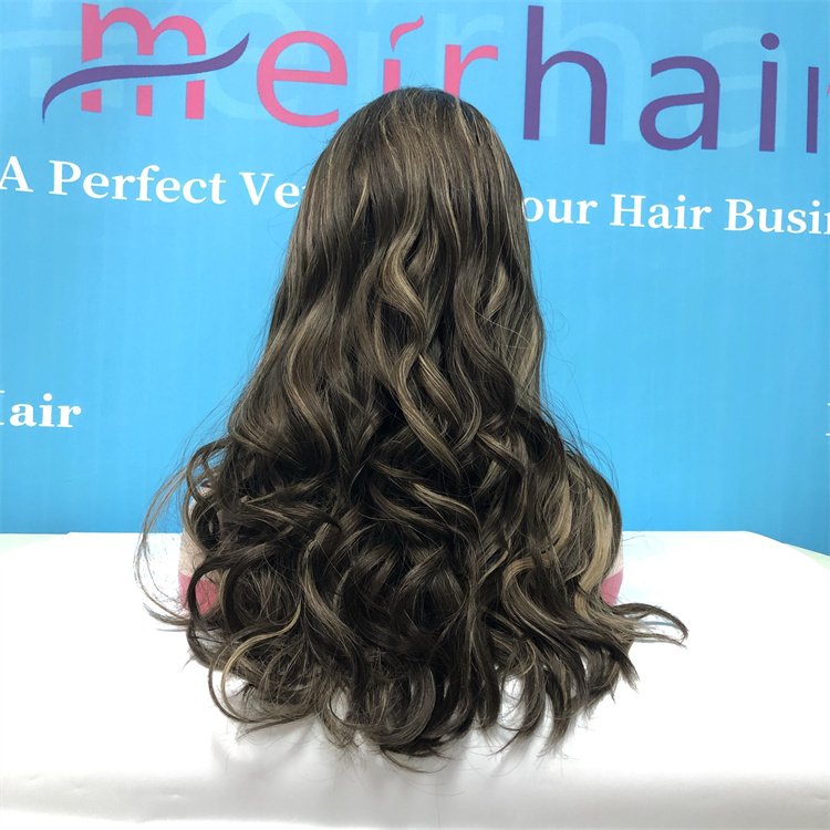 New Arrival Silk Skin Top Jewish Band Fall Wigs Lace Top Kosher Wig European Jewish Kosher Human Hair Wigs