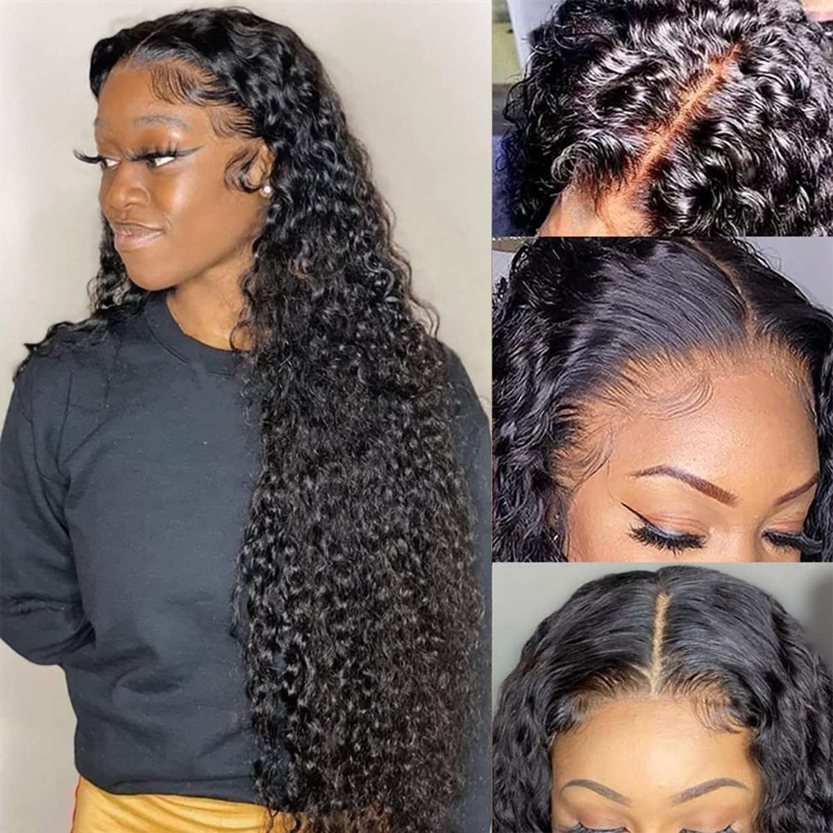 XBL Factory Deep Wave Raw Brazilian Hair HD Lace Frontal Wig Virgin French Lace Front Bone 100% Human Hair Wigs For Black Women
