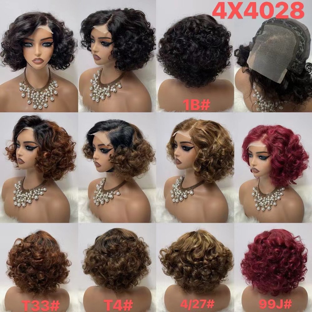 Wholesale 200% density bouncy curly hair wig with bangs 201gram 100% human hair wigs loose wave original hair extension