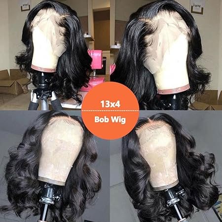 Best Price Black Color Bouncy Curly Wig with 100 Human Hair Unprocessed, 14 inch Hair Length Wear and Go Glueless Wig