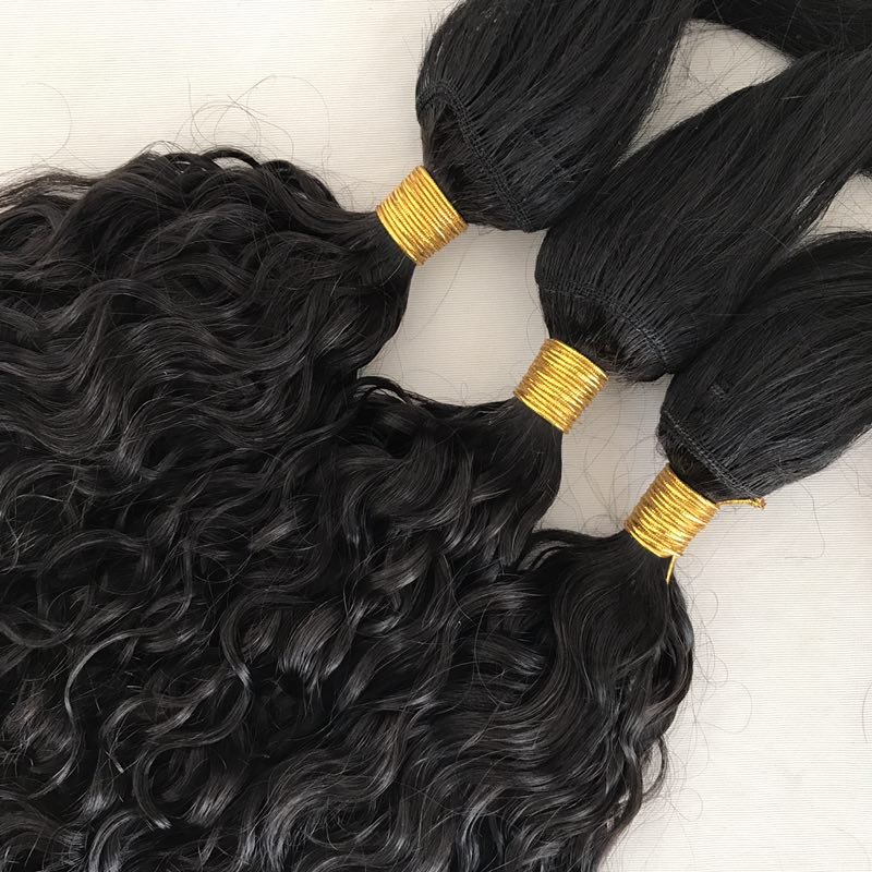 10A 15A Grade Brazilian Virgin Hair Water wave wet and wavy hair braid in weft for braIding cheap wholesales