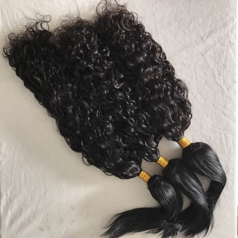 10A 15A Grade Brazilian Virgin Hair Water wave wet and wavy hair braid in weft for braIding cheap wholesales