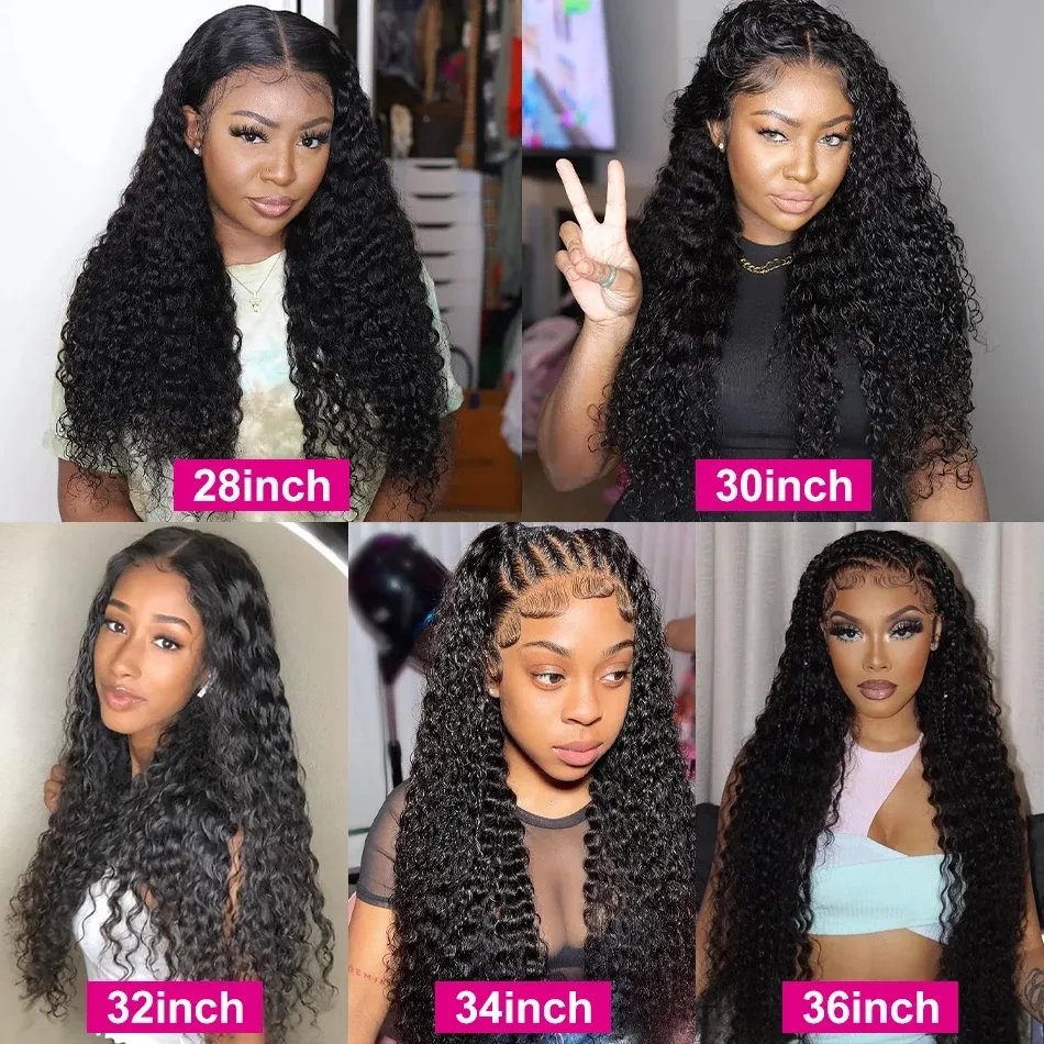 Vietnamese Raw Human Hair Lace Front Wig Water Wave 13x4 Transparent Hd Lace Frontal Wig 30 inch Human Hair Wigs For Black Women