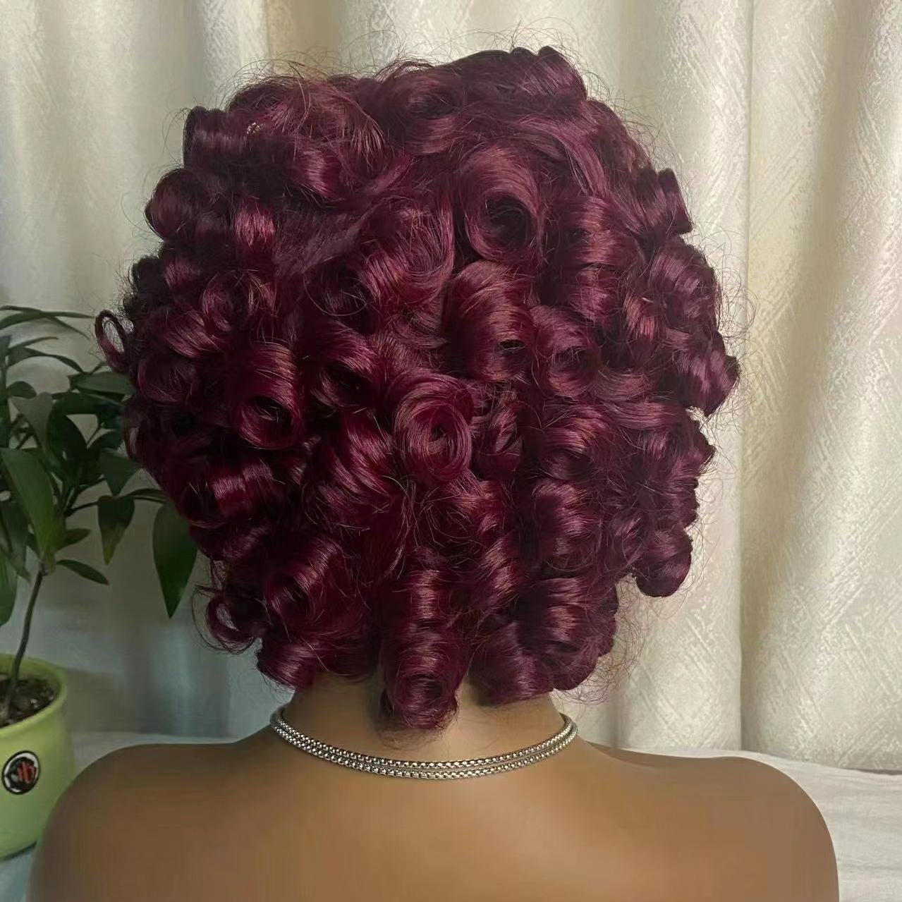 Wholesale Brazilian Human Hair Short Curly Wigs Pixie Cut Human Hair Wigs For Black Women