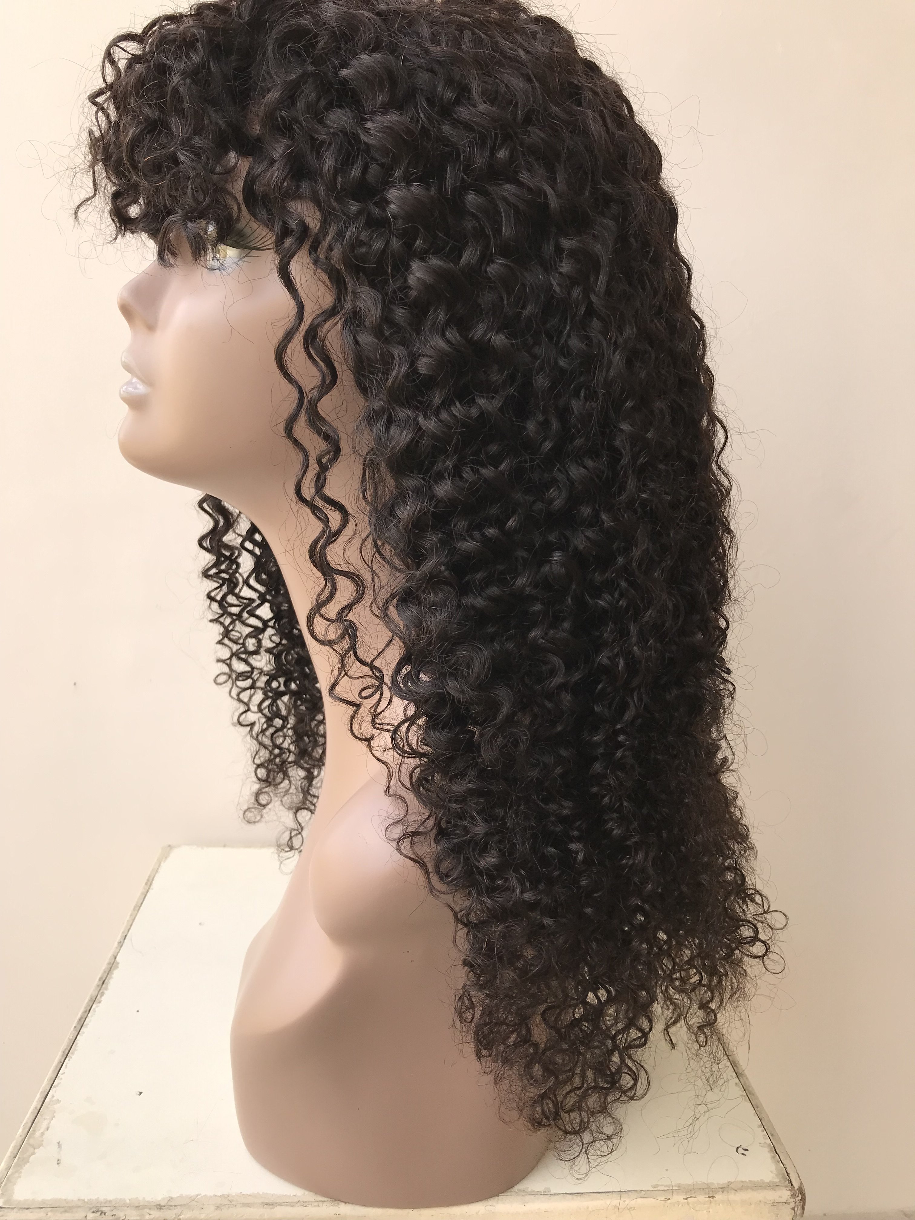 Wholesale Natural Unprocessed Remy Virgin Cuticle Aligned Afro Mongolian Bob Kinky Curly Natural Black Human Hair Extension Wigs