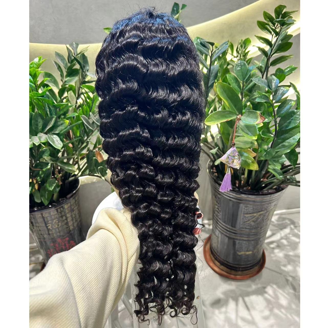 Ghrehair perruques naturel cheveux humain Virgin Human Hair Wigs DW Glueless with comfortable elastic band 13x4 Wigs For women