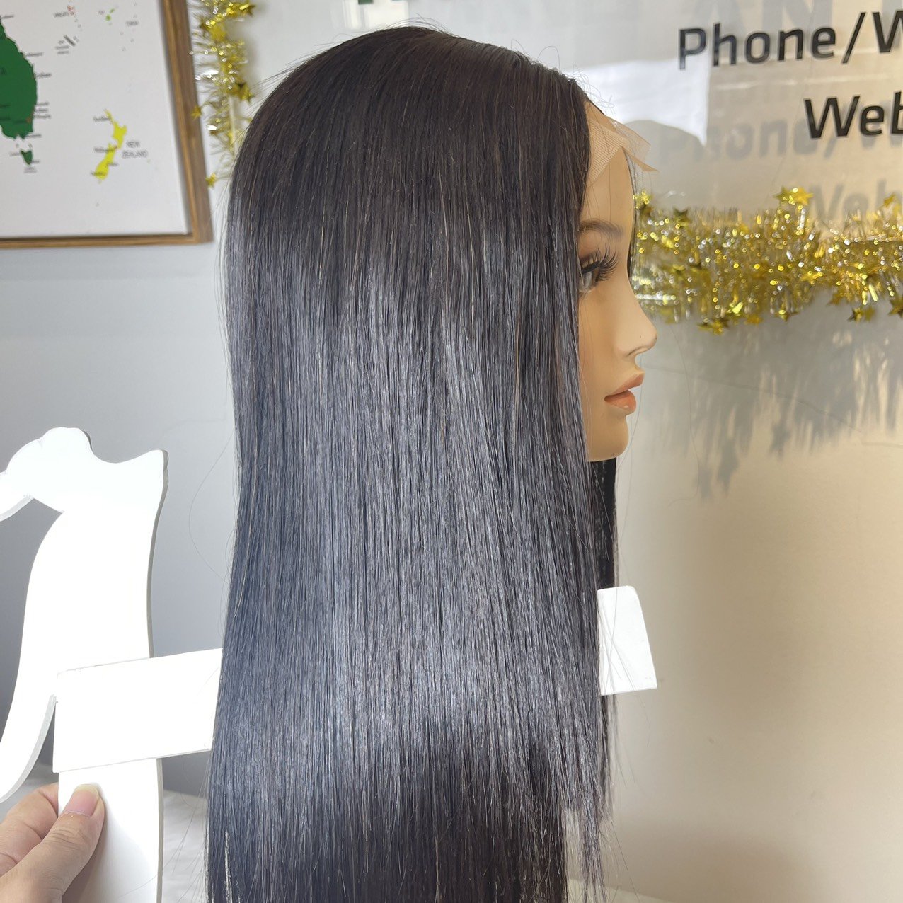 Sale!!! Raw Vietnamese Hair Wigs Human Hair Lace Front Wigs Bone Straight Transparent Swiss HD Lace Human Hair Extensions