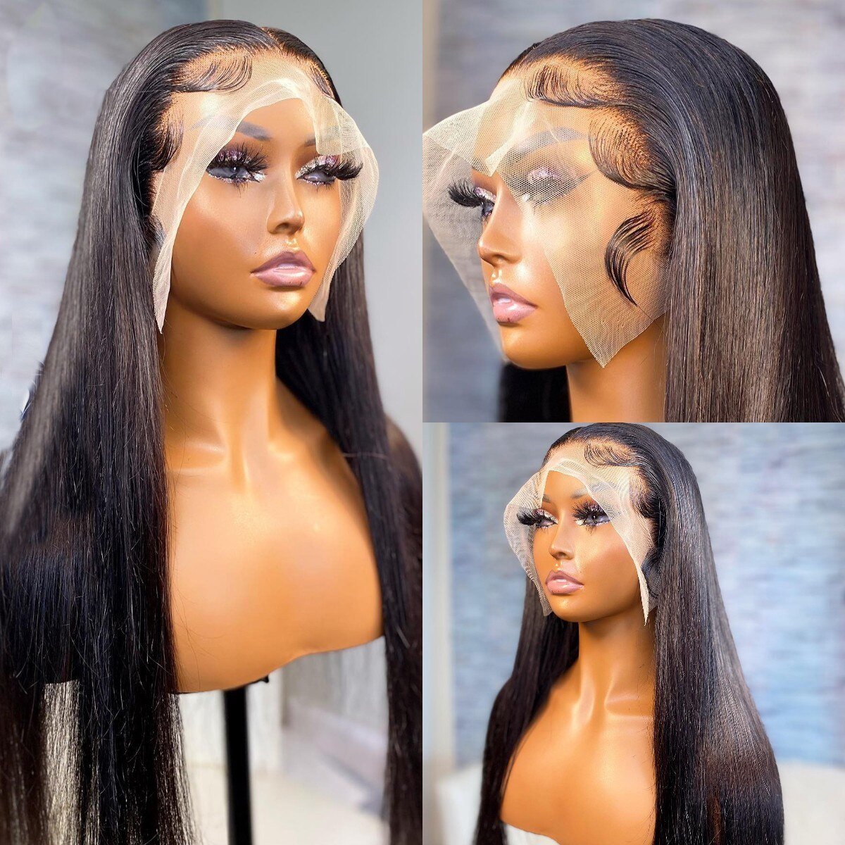 13x4 Lace Front Wig Human Hair wholesale vietnamese raw hair double drawn bone straight Glueless wig Natural human hair wigs
