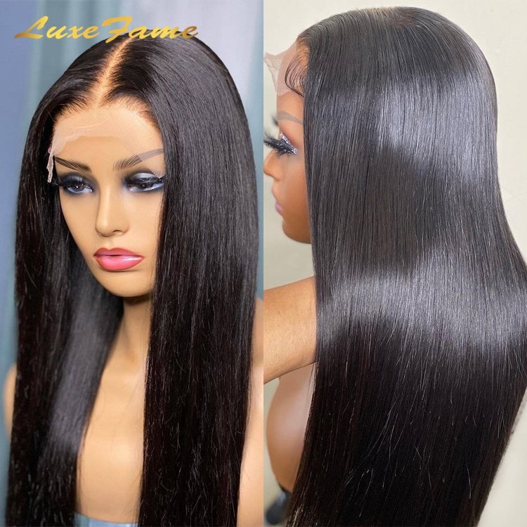 HD Transparent Lace Front Human Hair Wigs For Women Brazilian Straight Human Hair Wigs Pre plucked 13x4 Straight Lace Front Wigs