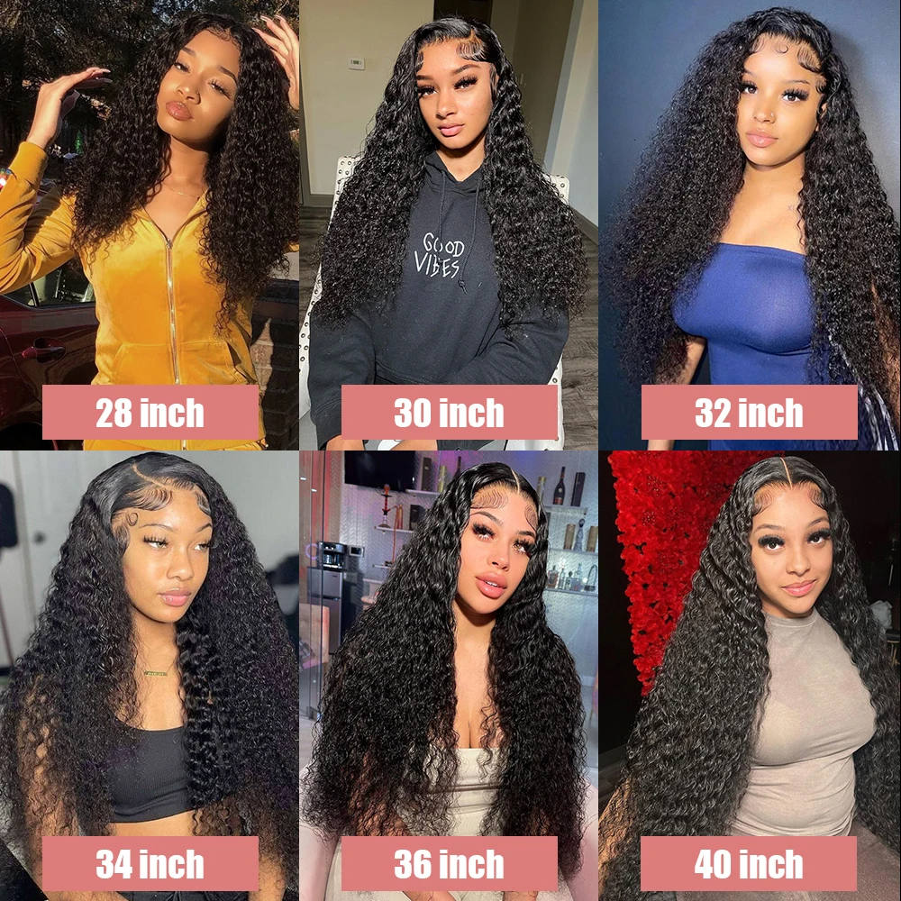 Cheap Kinky Curly Glueless Lace Front Wigs Human Hair HD Lace Frontal Wigs Raw Brazilian Natural Human Hair Wigs For Black Women