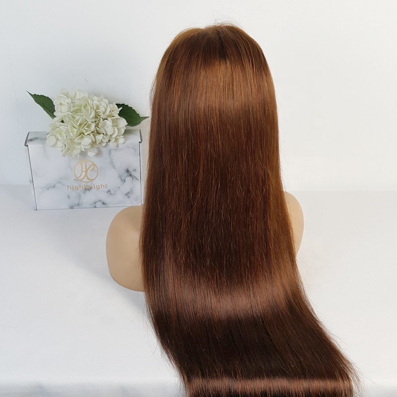 Highknight Cheap 100% Bone Straight Brazilian Virgin Human Hair 13*6 HD Glueless Full Lace Frontal Wigs For Black Women