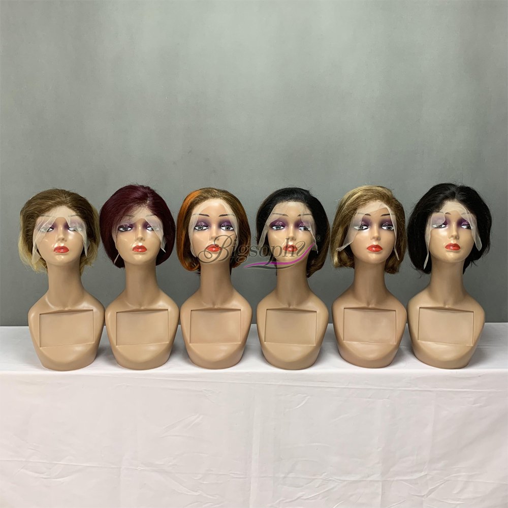 Human Hair Wig Supplier,100% Human Hair Pixie Cut Wig For Black Women,Cut From Raw Vietnamese Hair Healthy Single Donor