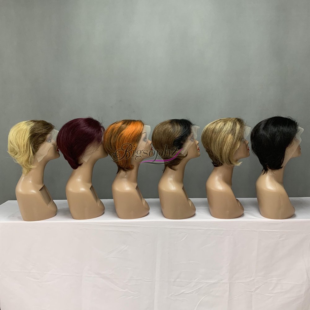 Human Hair Wig Supplier,100% Human Hair Pixie Cut Wig For Black Women,Cut From Raw Vietnamese Hair Healthy Single Donor