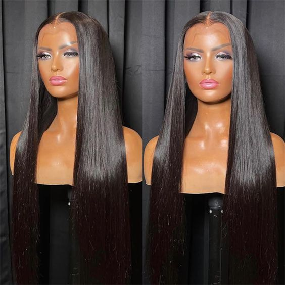 30 32 34 36 38 40 50 Inch Human Lace Frontal Wig Vendors Straight Virgin Brazilian Lace Front Human Hair Wigs For Black Women