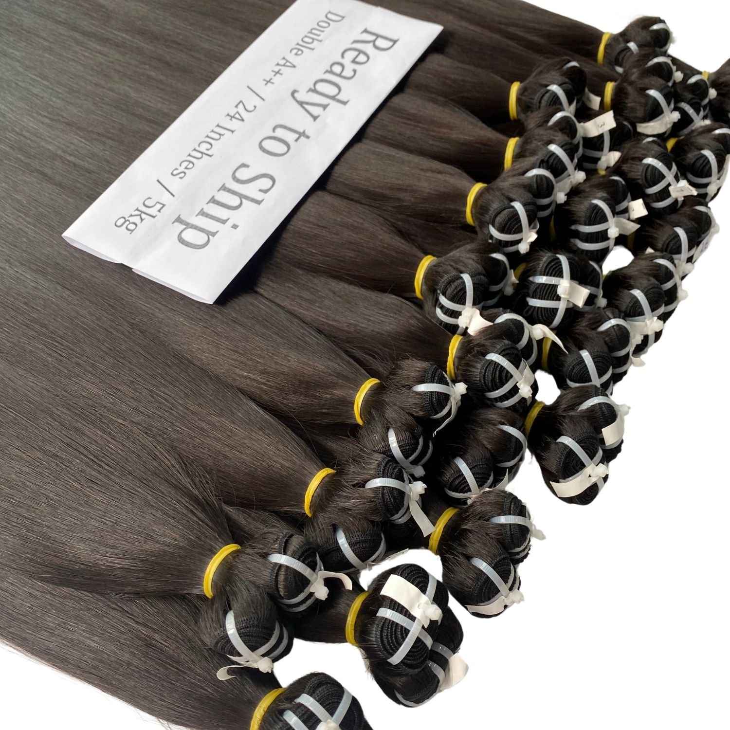 Wholesale Vietnamese Bone Straight Hair Bundles Machine Weft Top Quality 100% Remy Hair Extensions Worldwide Shipping