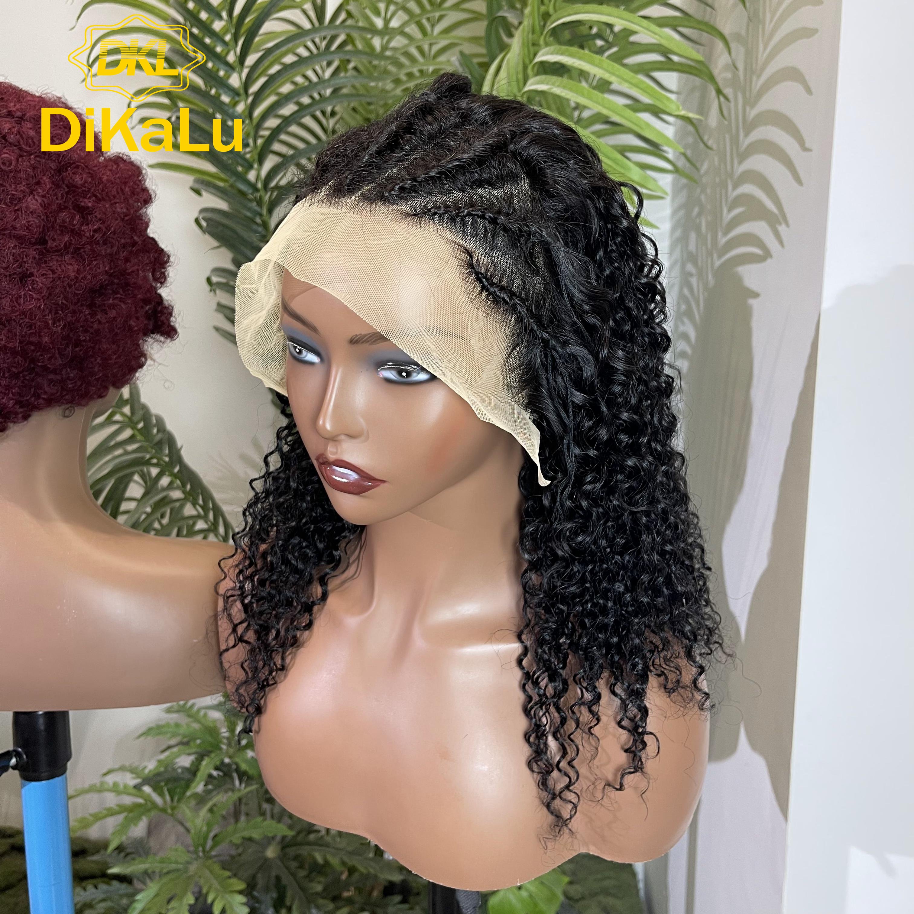 Braiding HD Transparent Lace Front Short Bob Wigs With Full Density 13x4 Lace Frontal Curly Human Hair Wigs From Vietnamese