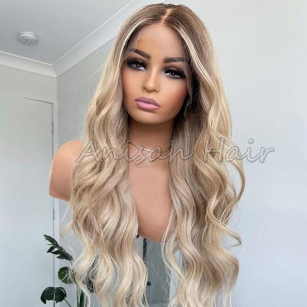 Cuticle Aligned Brazilian Platinum Blonde Lace Front Wigs Human Hair HD Transparent Lace Human Hair Wigs For Black Women