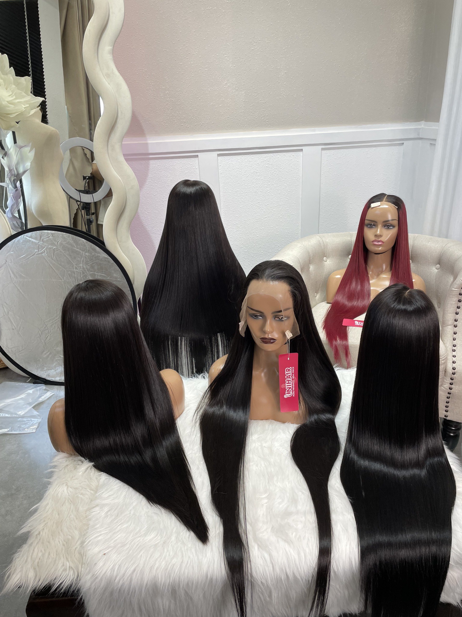 Wholesale Price Bone Straight Vietnamese Human Hair Wigs human hair Transparent lace Closure