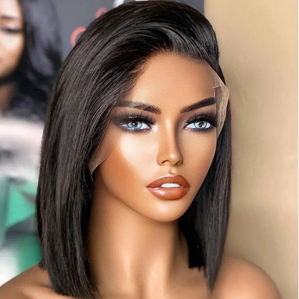 Yaki Double Drawn Human Hair Vietnamese Bob Wigs,Cheap Wigs With Lowest Price Bob Wig,Brazilian Human Hair Wigs For White Women
