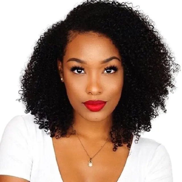 Wholesale Short Afro Kinky Curly Hair Wigs 150% 180% Density, Cheap Price Human Hair Short Bob Wig 100% Virgin Human Hair Wigs