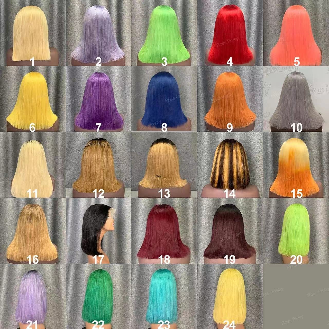 Lace Front Wig Raw Virgin Human Hair Hd Full Transparent Lace Frontal Wigs For Black Women Cheap Straight Short Bob Wig