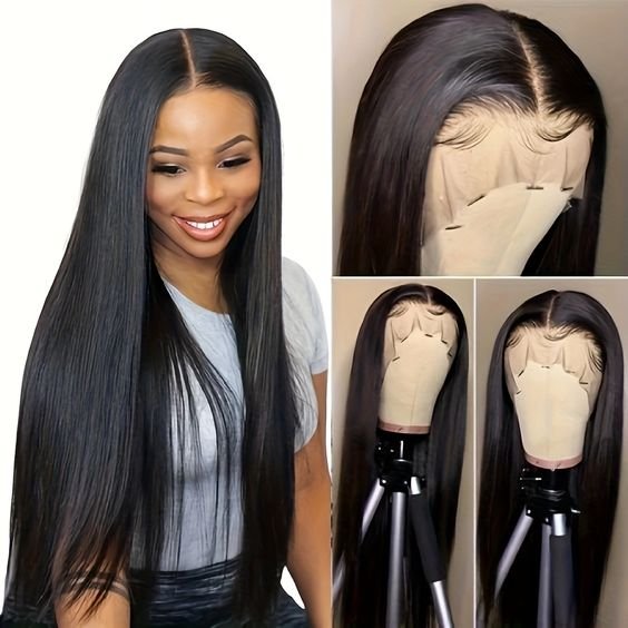 13x4 Glueless Straight Transparent HD LaceFront Wig, Vietnamese Human Hair Glueless Full Lace Wig ,Bone Straight Human Hair Wig