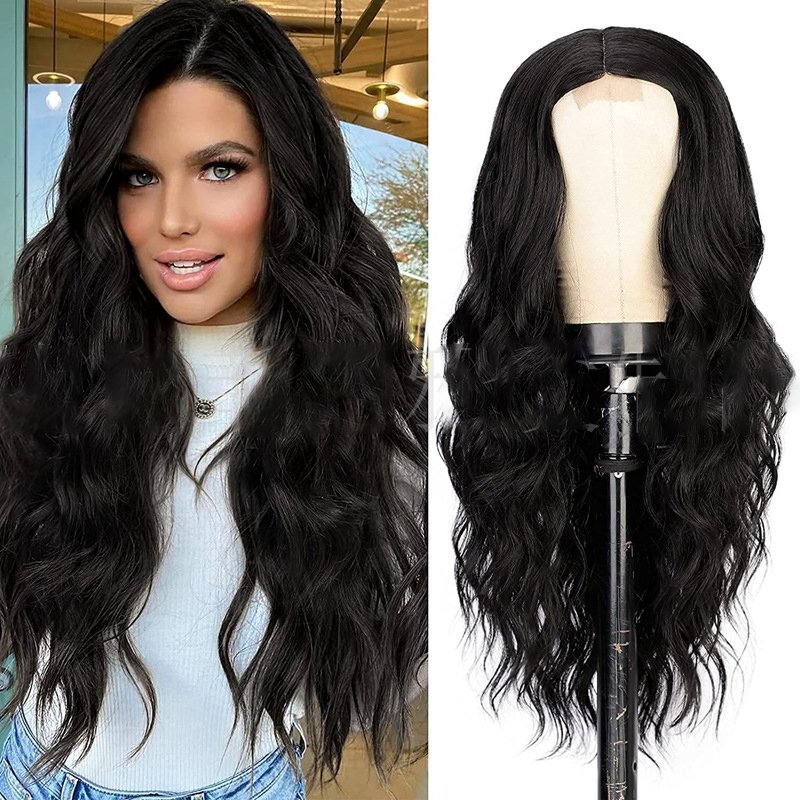 Factory Direct Sale Human Hair Transparent Hd Full Lace Wig 26Inch Multicolor Wave Lace front Wig for Women