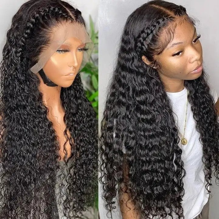 Wholesale pre plucked bleached knots 100% human hair wigs vendors Virgin Brazilian human hair hd lace frontal wig