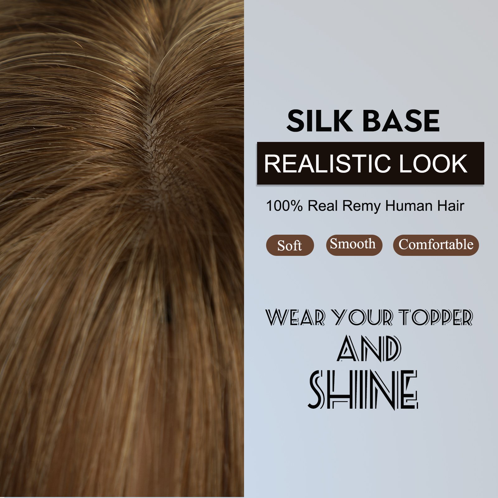 2024 Human Hair Wig Silk Top High Quality Hair Topper Virgin European Remy Hair