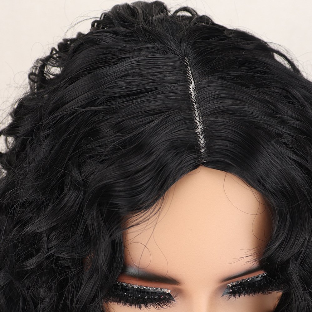 Wholesale HD Glueless Kinky Curly Wigs Synthetic Wigs For Black Women None Lace Front Hair Extensions Synthetic Human Hair Wigs