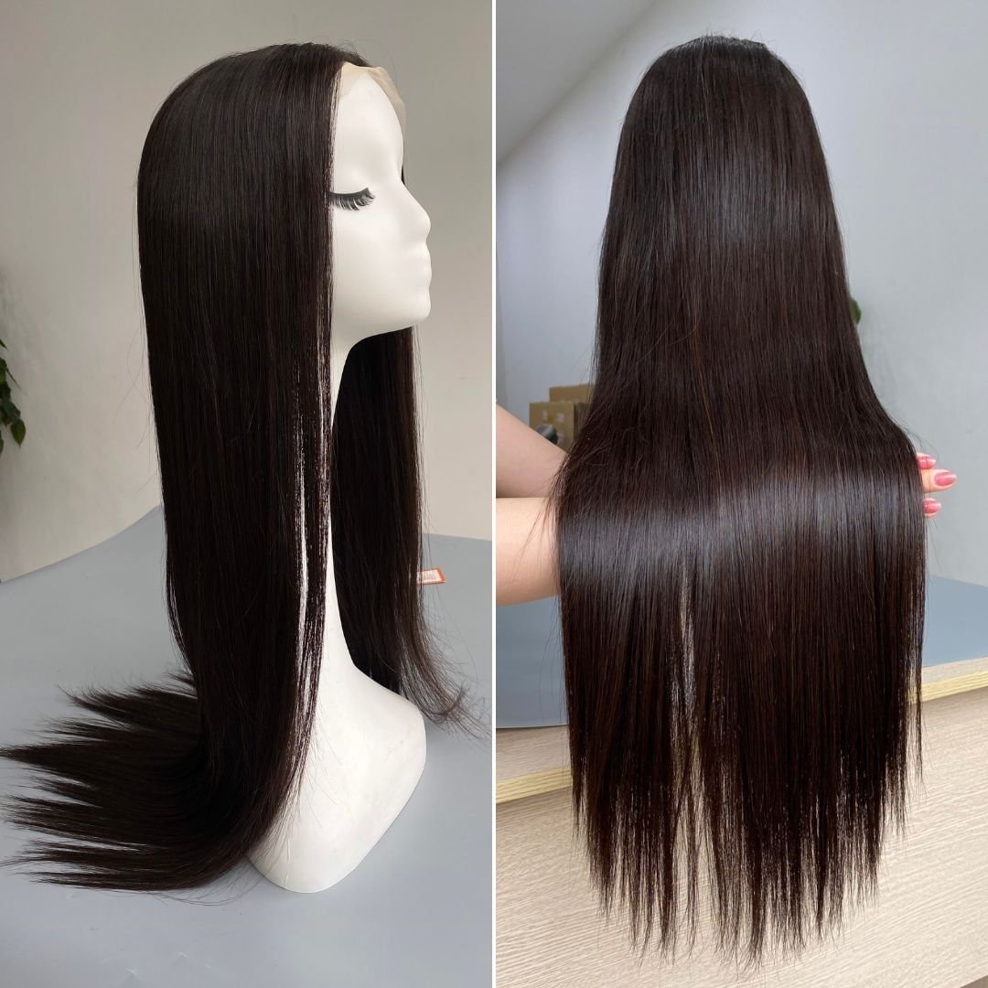 Factory Price And High Quality For 100% Human Hair Wholesale Double Draw Wig Natural Color Raw Vietnames Hair