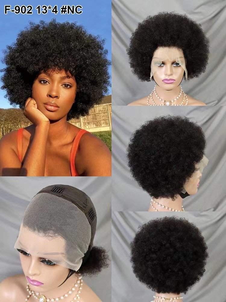 Short Pixie Cut Wigs Afro Human Hair Wigs Pre Plucked Raw Vietnamese Virgin Hair Pixie Lace Front Wigs for Black Woman