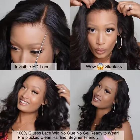 Wholesale Raw Virgin Brazilian Hair Straight HD Lace Front Wig For Black Women Wear And Go Glueless Human Hair Wigs