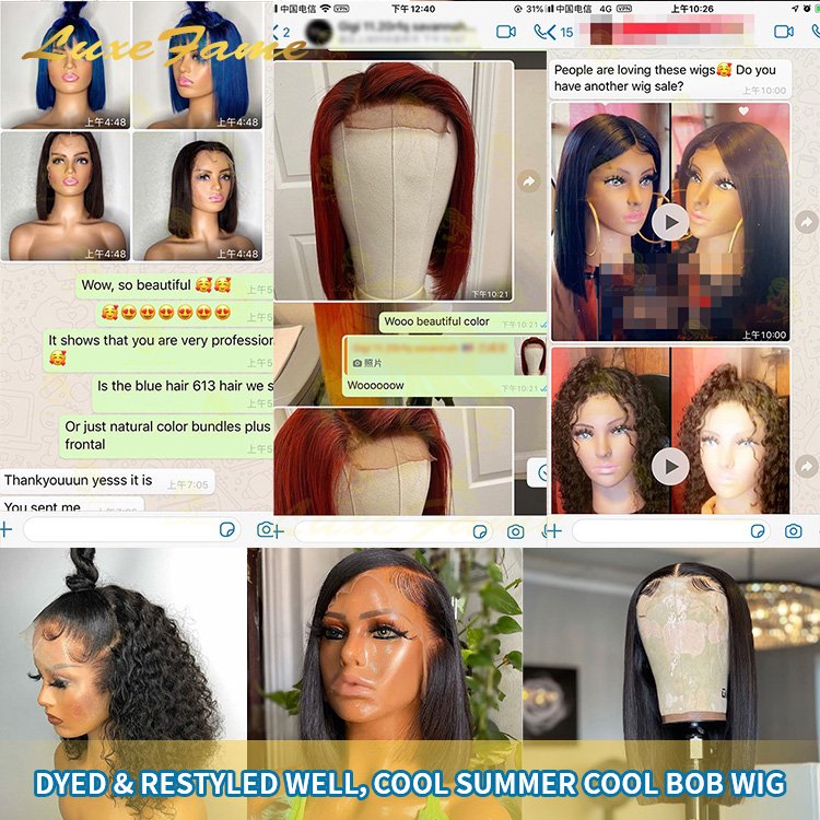 Cheap Straight Short Bob Transparent Lace Human Hair Wigs,Mink Brazilian Lace Frontal Glueless Bob Wigs For Black Women