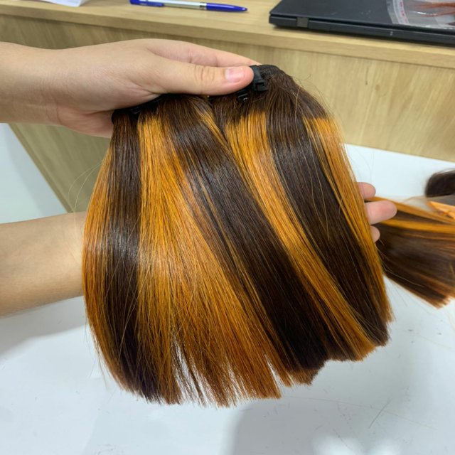Vietnam Human Hair Wigs 100 Virgin in Hair Extension Double Drawn DHL FEDEX Set Style TNT Piece EMS Piano Color Gua