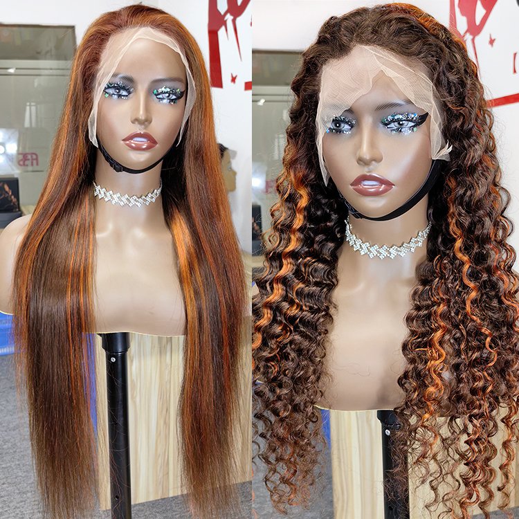 Wig Vendors Wholesale 4x4 5x5 13x4 360 Raw Virgin Human Hair Wigs Transparent HD Lace Closure Full Frontal Wig For Black Women