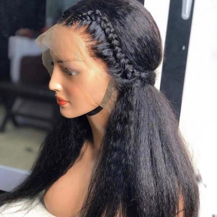 Brazilian hair swiss hd lace frontal wig kinky curly human hair wig for women pre pluck lace wig with curly baby hair