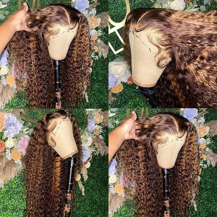 Wholesale Highlight Color Frontal Lace wig Raw Brazilian virgin hair Wigs Glueless Cuticle Aligned 100% human hair wigs