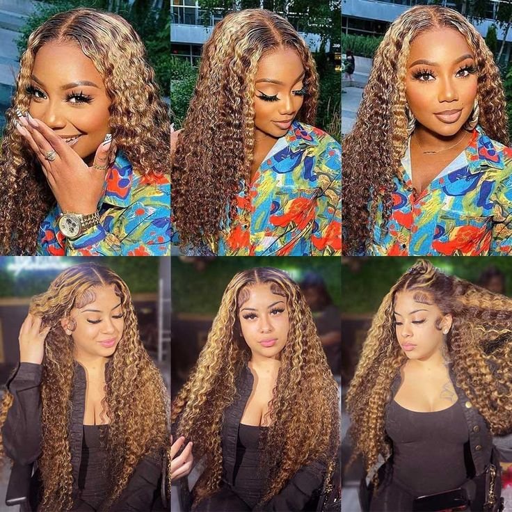 Wholesale Highlight Color Frontal Lace wig Raw Brazilian virgin hair Wigs Glueless Cuticle Aligned 100% human hair wigs