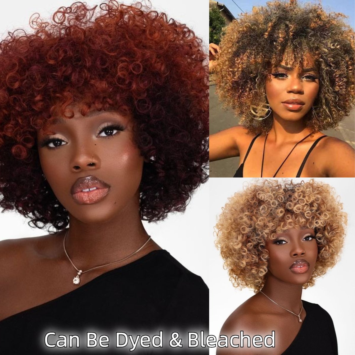 Cheap Perruque Afro Kinky Wig Vendors Private Label Short Bob Wig With Thick Bangs Afro Curly Human Hair Wigs For Black Women