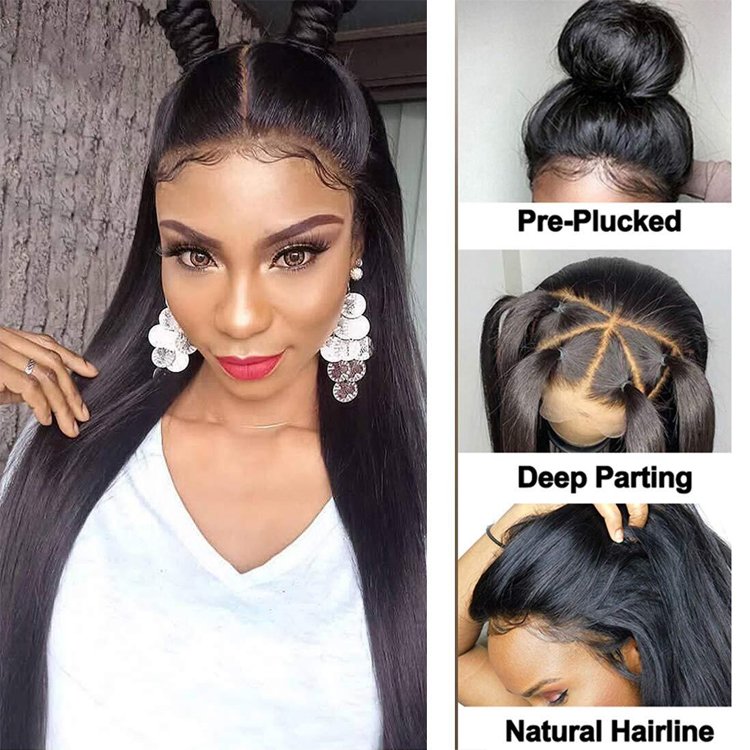 wholesale Raw Brazilian Virgin Hair 180 Density Hd Lace Front wigs 13x4 13x6 Transparent Lace Front human hair Wigs