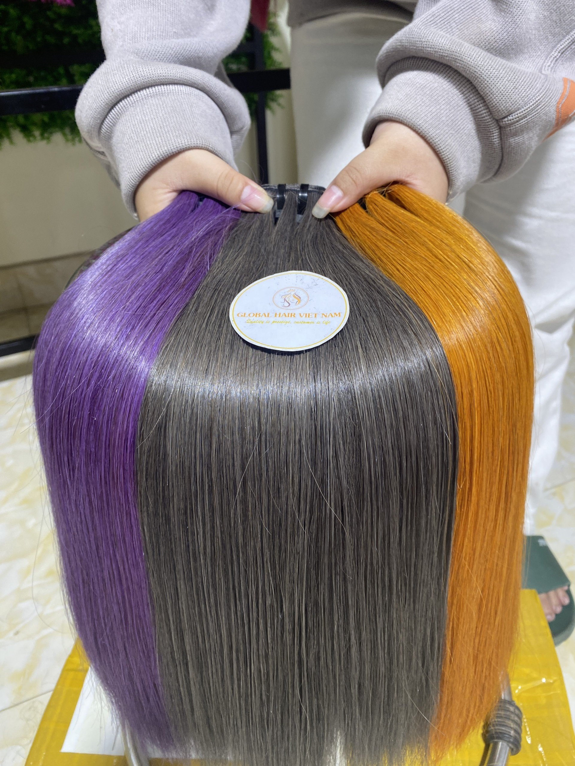 Cuticle aligned virgin hair bundles human hair extension bone straight 12a grade virgin vietnamese hair genius weft